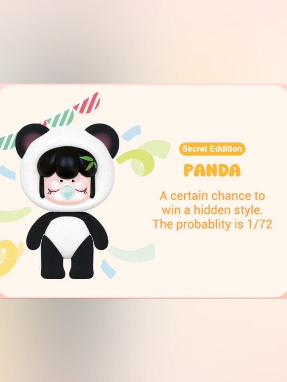 RARE Baby Nanci Fluffy Party Panda - Picture 7 of 11
